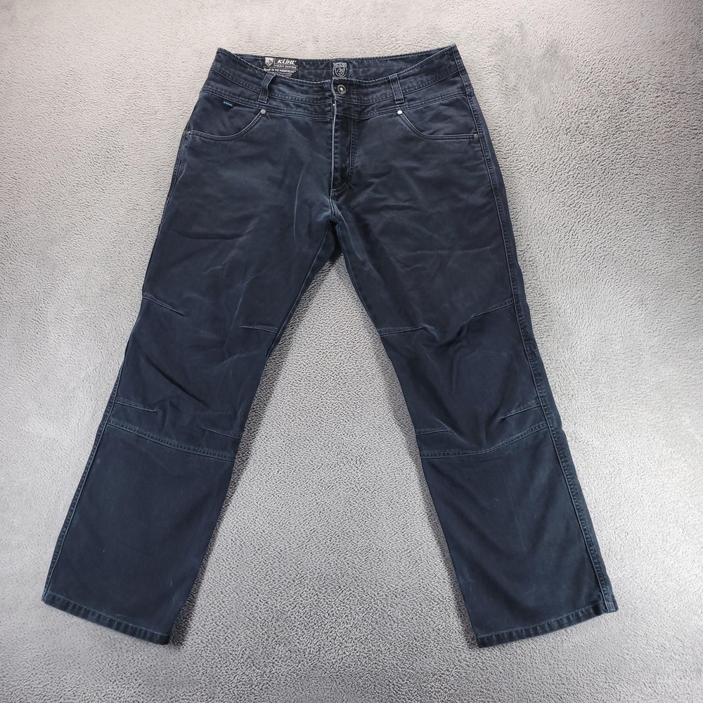 Kuhl Pants Mens 36x30 Blue Gunslinger Relaxed Outdoor Workwear Corduroy Casual